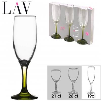LAV - COLORS - FLUTE A CHAMPAGNE X3 19CL