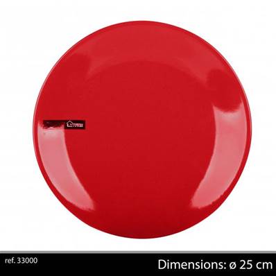 URBAN LIVING - ROUGE - ASSIETTE PLATE