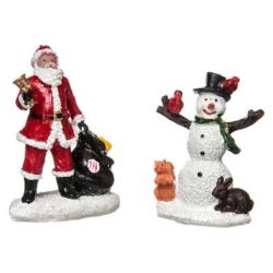 Accessoires pour Village de Noël Set 2 Figurines