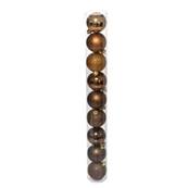BOULE DE NOEL  60MM X9 BRONZE
