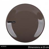 URBAN LIVING - TAUPE - ASSIETTE PLATE
