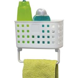  PANIER PLASTIQUE + PORTE SERVIETTES SUR VENTOUSES