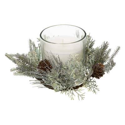 BOUGIE CDT PM BL FEUILLES 210G