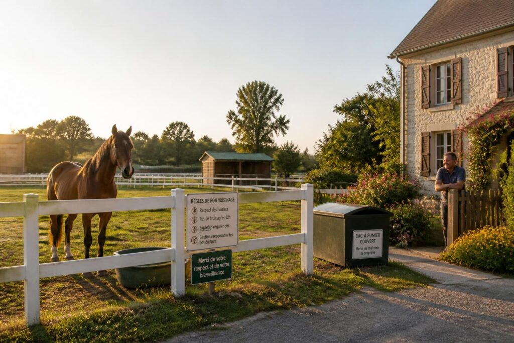 découvrez les règles essentielles concernant la cohabitation entre chevaux et voisinage pour prévenir les conflits et assurer une bonne entente.